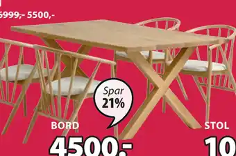 JYSK GRIBSKOV BORD tilbud