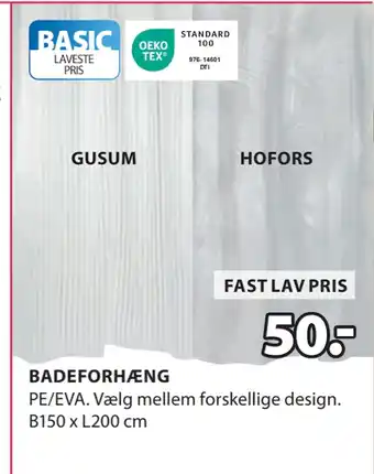 JYSK BADEFORHÆNG tilbud