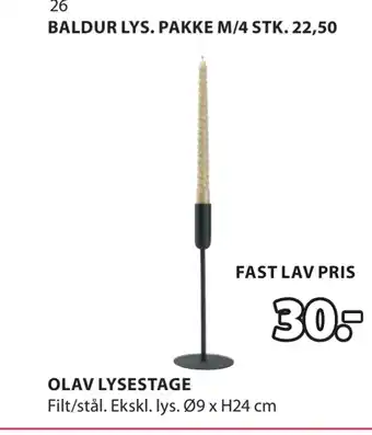 JYSK OLAV LYSESTAGE tilbud