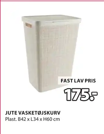 JYSK JUTE VASKETØJSKURV tilbud
