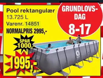 Harald Nyborg Pool rektangulær tilbud