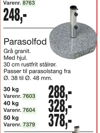 Harald Nyborg Parasolfod tilbud
