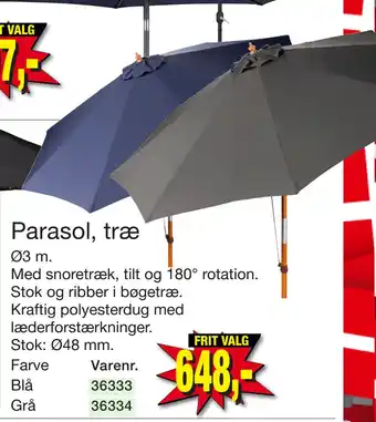 Harald Nyborg Parasol, træ tilbud