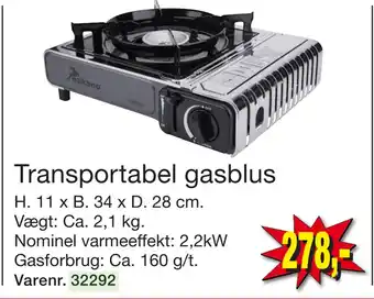 Harald Nyborg Transportabel gasblus tilbud