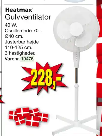 Harald Nyborg Gulvventilator tilbud