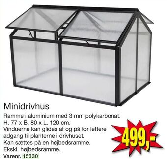 Harald Nyborg Minidrivhus tilbud