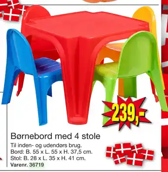 Harald Nyborg Børnebord med 4 stole tilbud