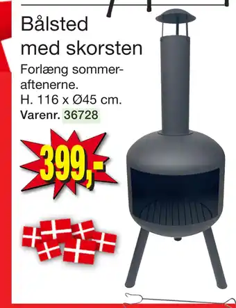 Harald Nyborg Bålsted med skorsten tilbud