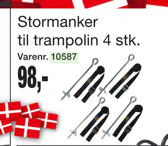 Harald Nyborg Stormanker til trampolin 4 stk tilbud