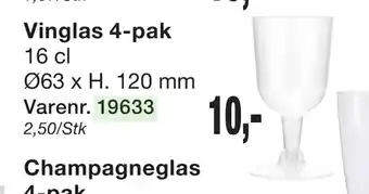 Harald Nyborg Vinglas 4-pak tilbud