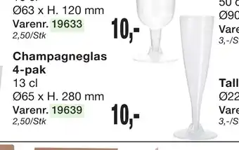 Harald Nyborg Champagneglas 4-pak tilbud