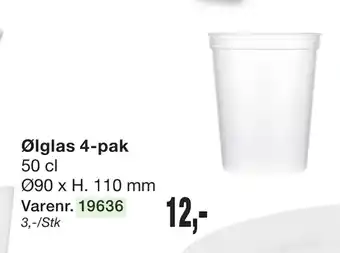 Harald Nyborg Ølglas 4-pak tilbud