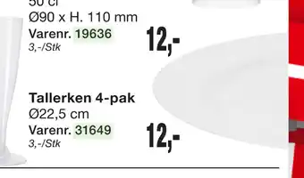Harald Nyborg Tallerken 4-pak tilbud