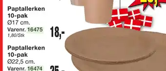 Harald Nyborg Paptallerken 10-pak tilbud