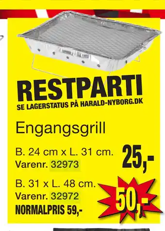Harald Nyborg Engangsgrill tilbud