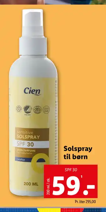 Solspray til børn