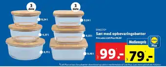 Lidl Sæt med opbevaringsbøtter tilbud