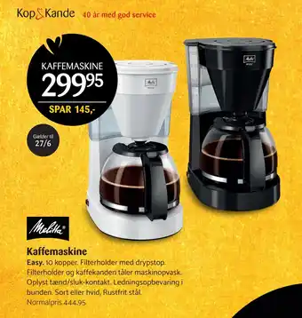 Kop & Kande Kaffemaskine tilbud