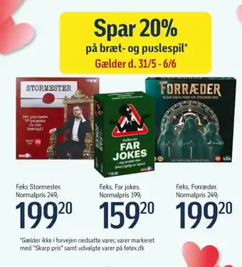 Føtex Puslespil tilbud