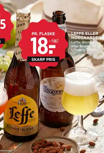 MENY LEFFE ELLER HOEGAARDEN tilbud