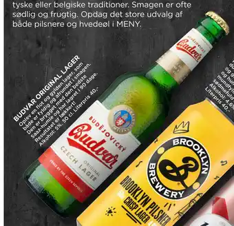 MENY BUDVAR ORIGINAL LAGER tilbud