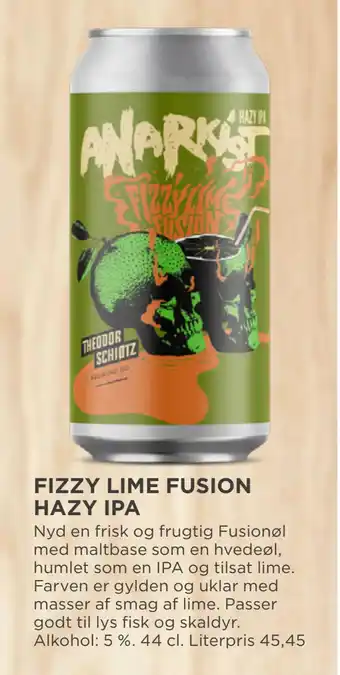 MENY FIZZY LIME FUSION HAZY IPA tilbud