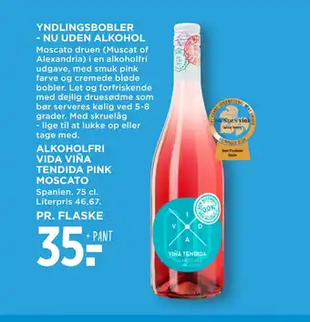 MENY ALKOHOLFRI VIDA VIÑA TENDIDA PINK MOSCATO tilbud