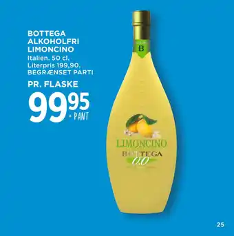 MENY BOTTEGA ALKOHOLFRI LIMONCINO tilbud