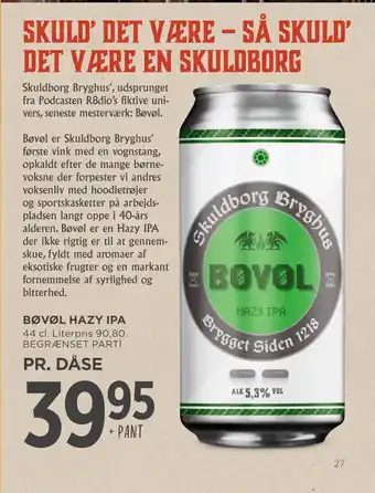 MENY BØVØL HAZY IPA tilbud