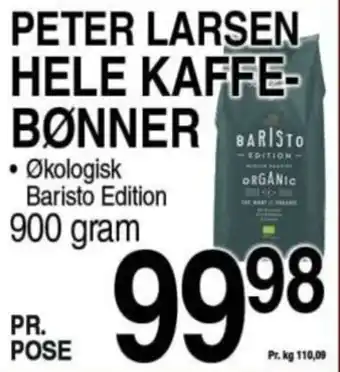 ABC Lavpris PETER LARSEN HELE KAFFE- BØNNER tilbud