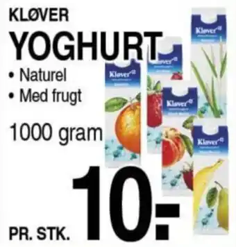 ABC Lavpris KLØVER YOGHURT tilbud