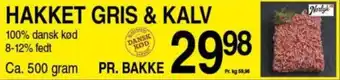 ABC Lavpris HAKKET GRIS & KALV tilbud