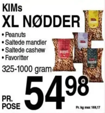 ABC Lavpris KIMS XL NØDDER tilbud