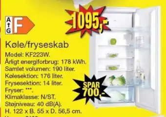 Harald Nyborg Køle/fryseskab tilbud