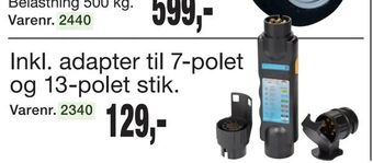 Harald Nyborg Inkl. adapter til 7-polet og 13-polet stik tilbud