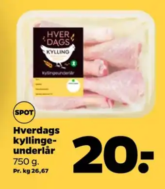 Netto Kyllingeunderlår tilbud