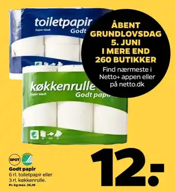 Netto Køkkenrulle tilbud