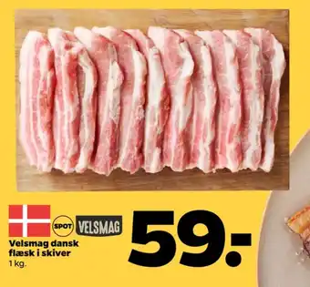 Netto Flæsk i skiver tilbud