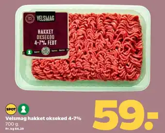 Netto Hakket oksekød 4-7% tilbud