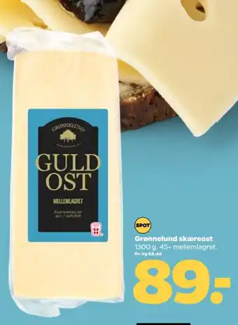 Netto Skæreost Guld Mellemlagret tilbud