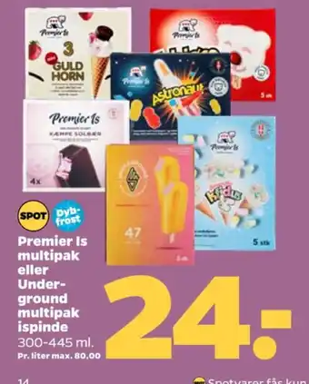 Netto Appelsin- og Jordbærsmag ispinde tilbud
