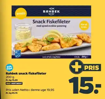 Netto Snack Fiskefileter tilbud