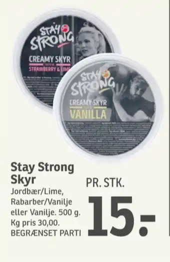 SPAR Rabarber og Vanilje Skyr tilbud