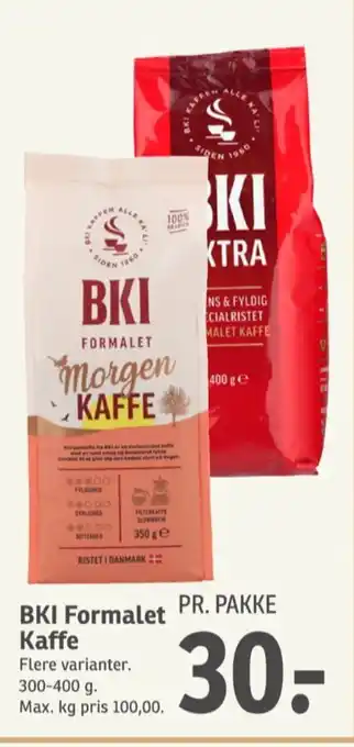 SPAR Kaffe Formalet tilbud