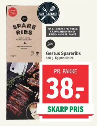 SPAR Spareribs tilbud