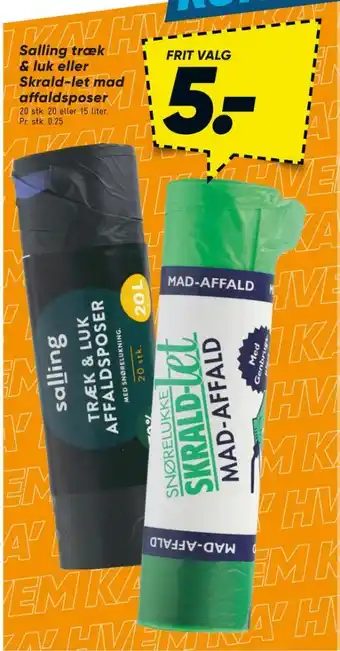Bilka Affaldsposer tilbud