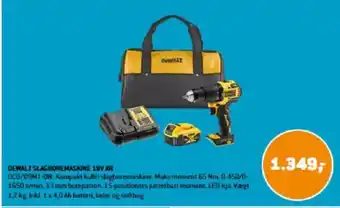 XL-BYG DEWALT SLAGBOREMASKINE 18V XR tilbud