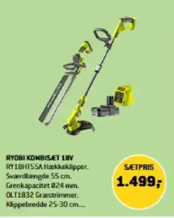 XL-BYG RYOBI KOMBISÆT 18V tilbud