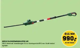 XL-BYG BOSCH TELESKOPHÆKKEKLIPPER 18V tilbud
