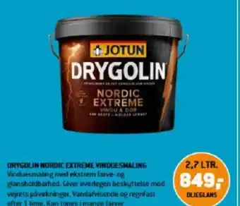 XL-BYG DRYGOLIN NORDIC EXTREME VINDUESMALING tilbud